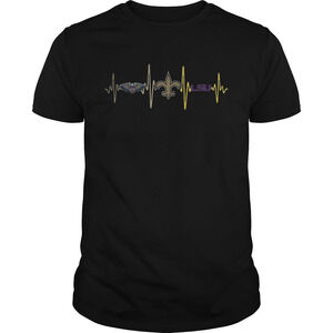 New Orleans Pelicans New Orleans Saints Lsu Tigers Heartbeat Shirt